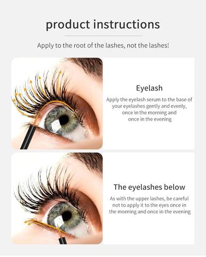 Eyelash Growth Serum Lengthens, thickens and plumps lashes with natural ingredient extracts