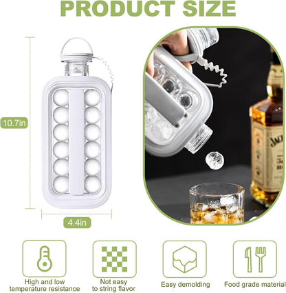 Hockey Pot Ice Cube Making Bottle-Fashion Grey