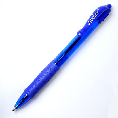 8 Pack Blue Ballpoint Pens, 1.0mm Fine Point Smooth Writing Pens, Retractable Ballpoint Pens for School Office Supplies