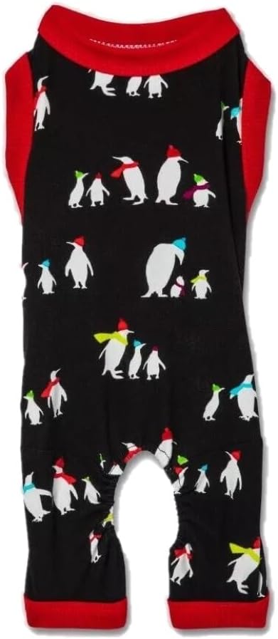 Holiday Dog Pajamas - Penguins (Small, Up to 20 lbs)