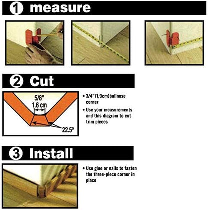 Bullnose Trim Gauge for 10-030 Crown Molding 1pack