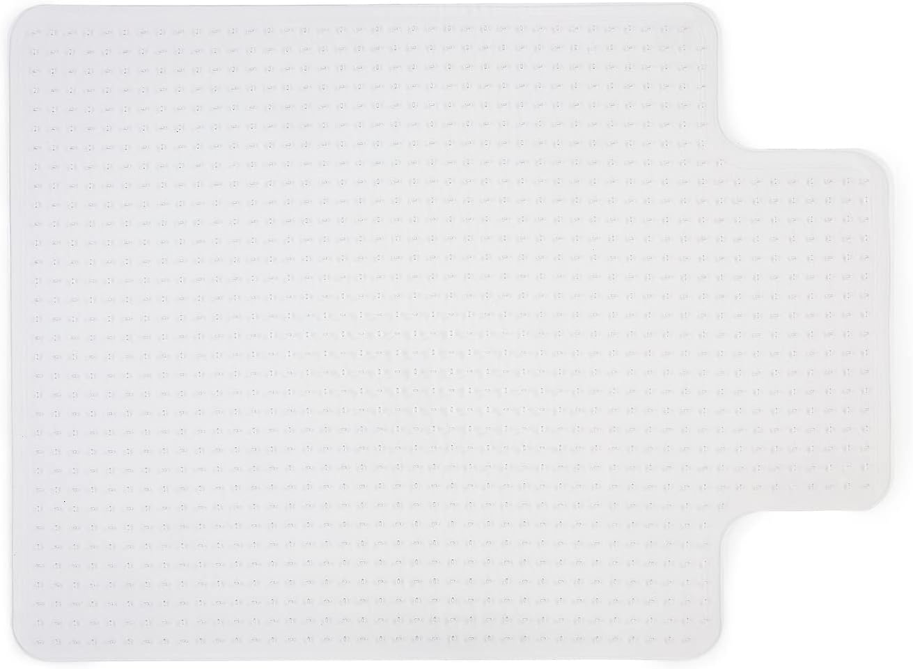 Office Chair Mat, 48 x 36 Inch, Clear Floor Mats with Lip, Low-Pile Carpets, Extended Under-Desk Coverage, Smooth Glide