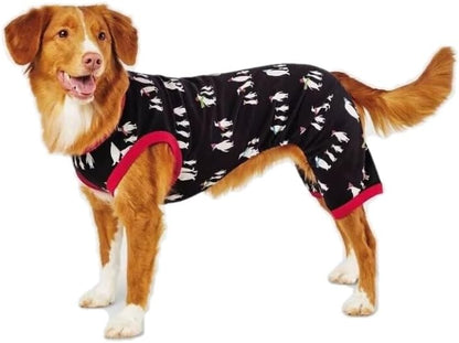 Holiday Dog Pajamas - Penguins (Small, Up to 20 lbs)