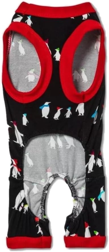 Holiday Dog Pajamas - Penguins (Small, Up to 20 lbs)