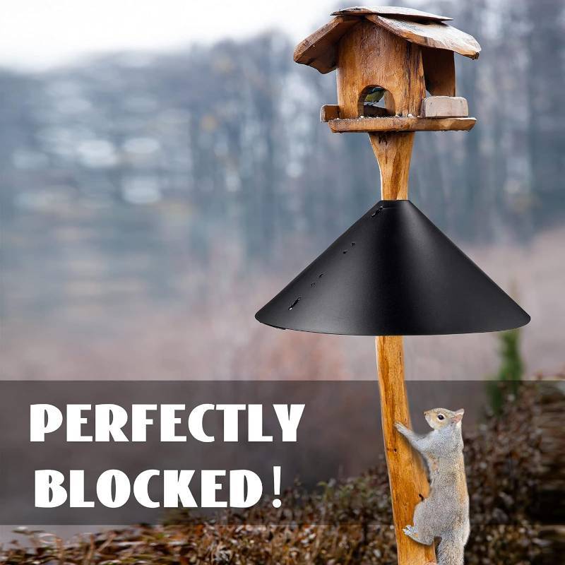 Hotop 3 Pieces Wrap Around Squirrel Baffle 16 Inch Bird Feeder Animal Proof Baffle Guard Around for Protect Hanging Bird Feeder