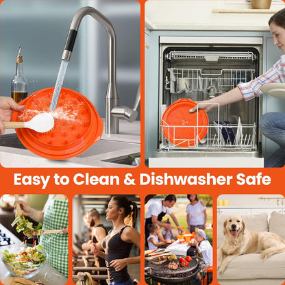 Chicken Shredder Tool Twist Large - 10'' Pro Meat Shredders for Chicken Breast, Visible Kitchen Gadgets Grinder Machine with Brush, Strong Anti-Slip Strip, Ergonomic Handle, BPA Free