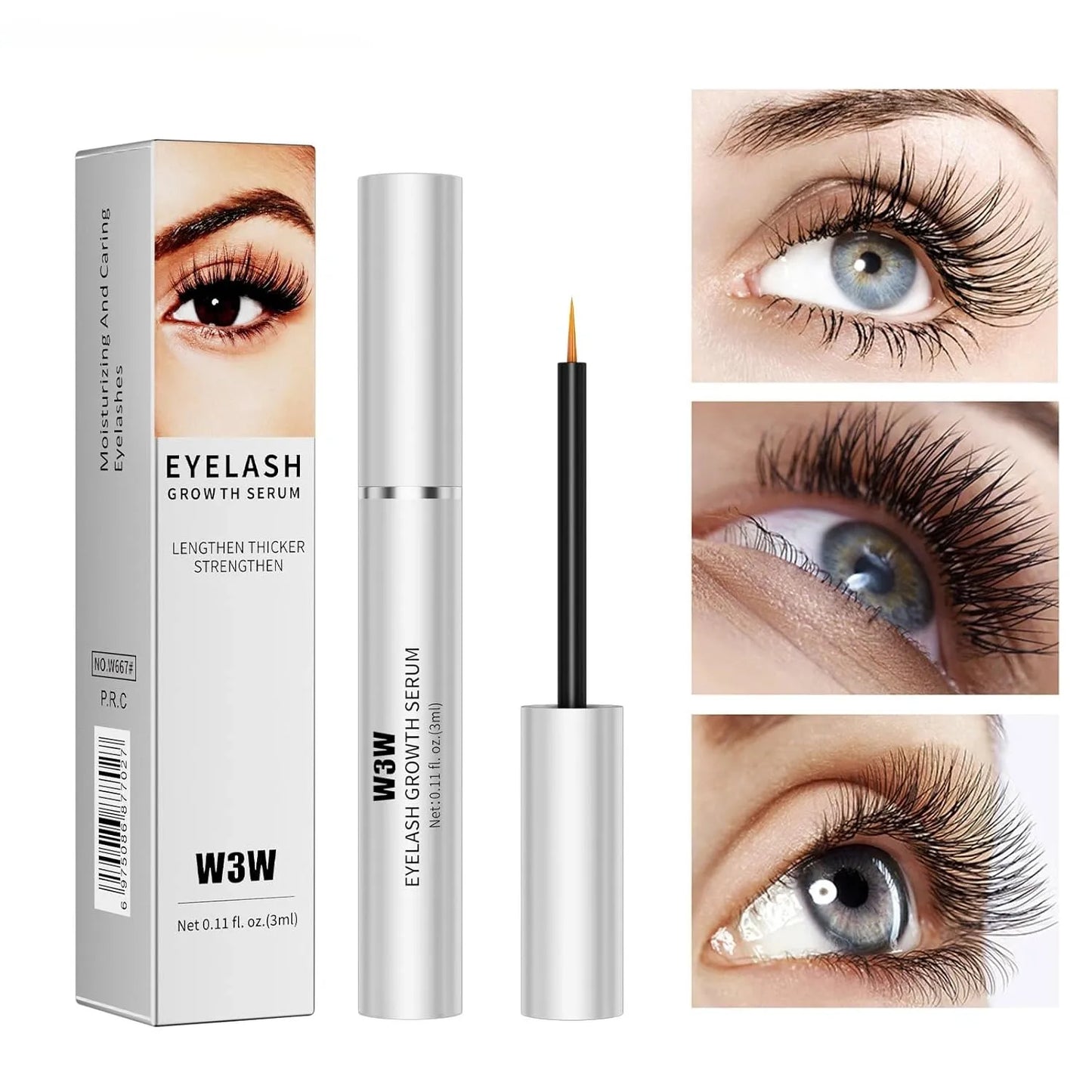 Eyelash Growth Serum Lengthens, thickens and plumps lashes with natural ingredient extracts