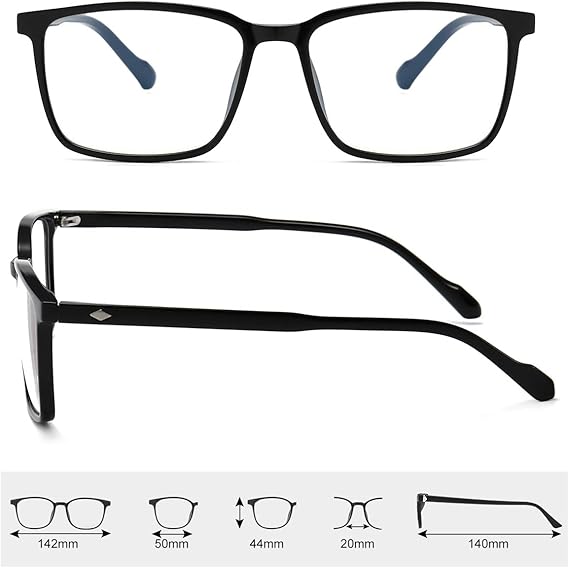 2 Pack Blue Light Blocking Glasses  - TORTOISE/BLACK - for Computer Eye Strain [Dry Eye & Sour Eye], Anti UV Reduce Headache Lightweight Classic Bluelight Blocker Glasses