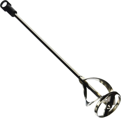 Paint and Mud Mixer for Drill - Mixes 1 to 3 Gallons - 15 3/4" Length - 5/16" Hex Shaft - Zinc Plated Steel - Reinforced Weld - Non Slip Hex Head - Easy Clean - Paint Mixer Attachment