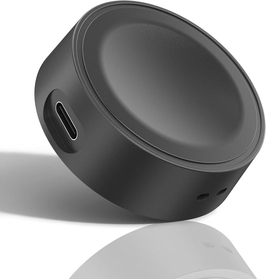 Magnetic Charger Adapter for Smart/Apple Watch BLACK, Includes USB-A to USB-C Charging Cable and Portable Lanyard, Upgraded Portable Wireless Charging Cradle Dock Station