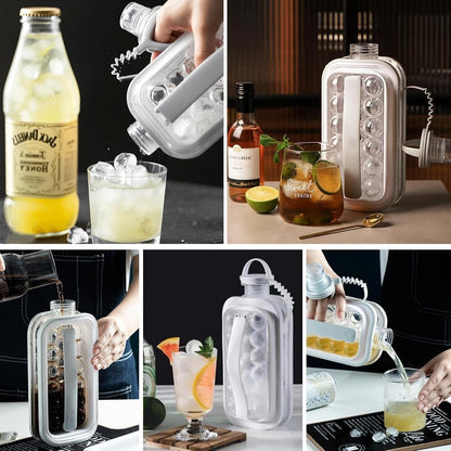 Hockey Pot Ice Cube Making Bottle-Fashion Grey