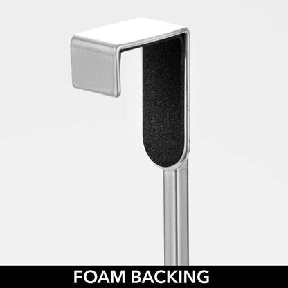 mDesign Steel Bathroom Over Cabinet Door Hair Tool Storage Organizer, Accessory Holder, Holder for Hair Dryer, Straightener, Curling Iron, Styling Products