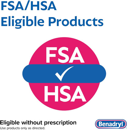 Benadryl Allergy Medicine, Liquid Diphenhydramine HCl Antihistamines for Adults, Alcohol-Free, Hay Fever Allergy Relief for Sneezing, Runny Nose, Itchy & Watery Eyes, Wild Cherry 4 fl oz