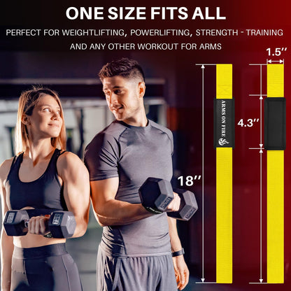 Lifting Straps YELLOW/BLACK for Weightlifting Gym Strength Training - Wrist Straps with Neoprene Padded Cotton - Men & Women – Ideal for Powerlifting, Bodybuilding & Deadlifts