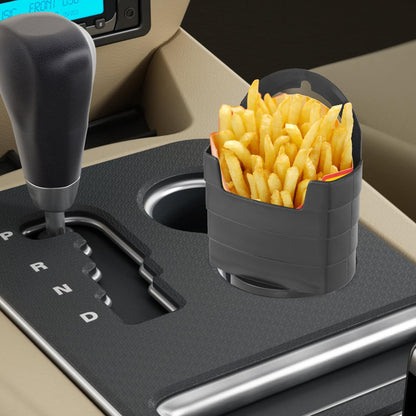 Fry Holder Cup Holder Insert for Car, and Dip Vent Clip for Sauce