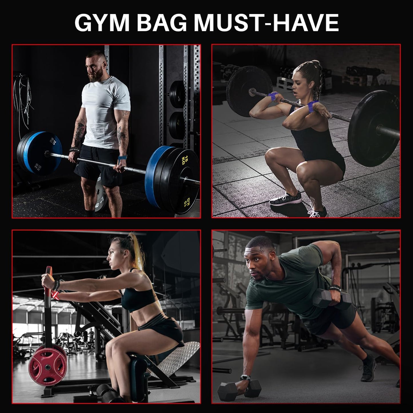 Lifting Straps BEIGE/BLACK for Weightlifting Gym Strength Training - Wrist Straps with Neoprene Padded Cotton - Men & Women – Ideal for Powerlifting, Bodybuilding & Deadlifts