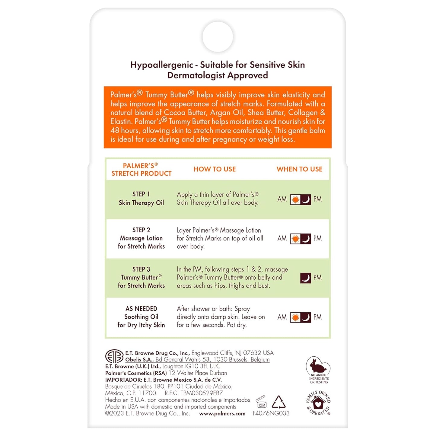 Palmer's 4.4 oz. Cocoa Butter Formula Tummy Butter Balm for Stretch Marks and Pregnancy Skin Care