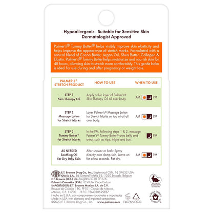 Palmer's 4.4 oz. Cocoa Butter Formula Tummy Butter Balm for Stretch Marks and Pregnancy Skin Care