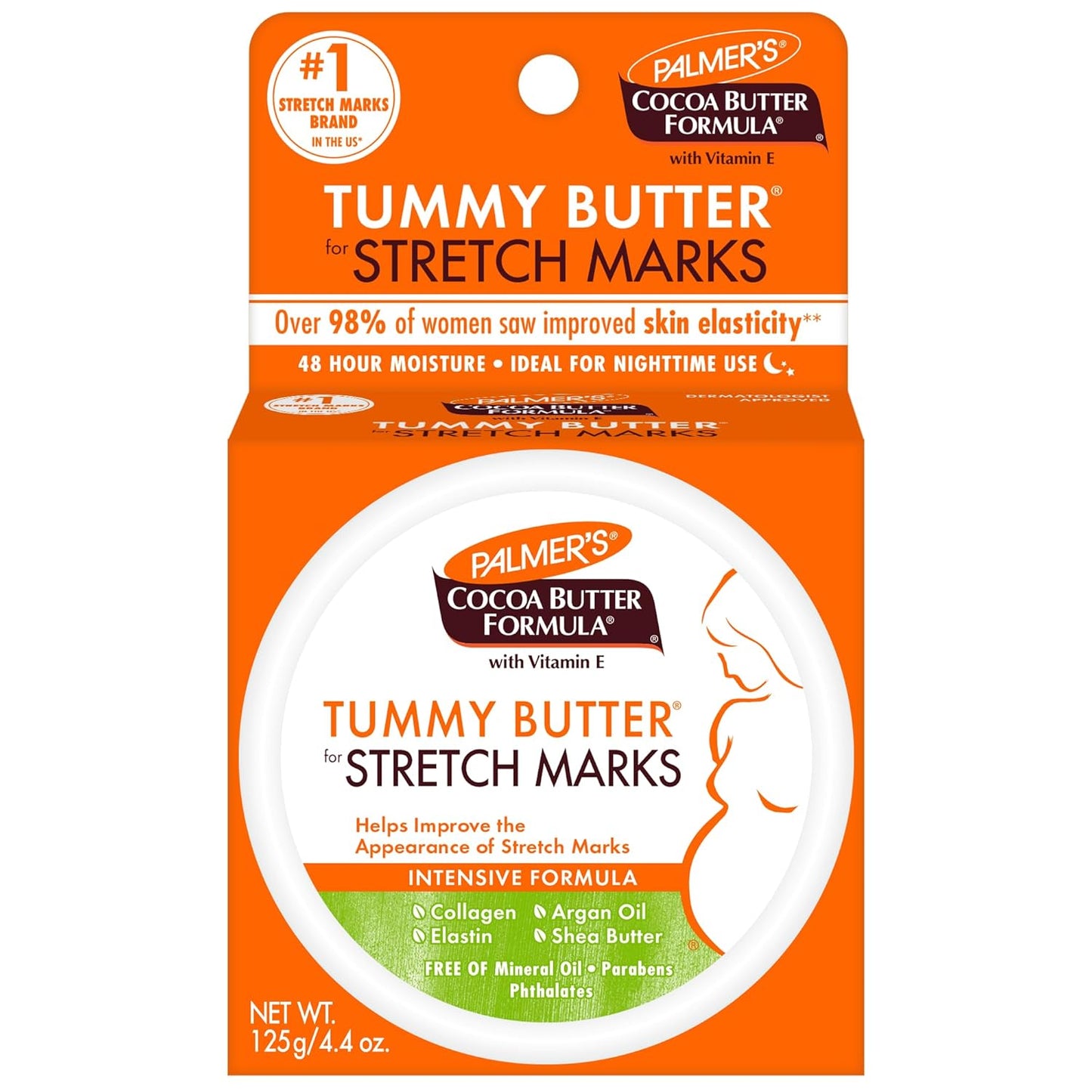 Palmer's 4.4 oz. Cocoa Butter Formula Tummy Butter Balm for Stretch Marks and Pregnancy Skin Care