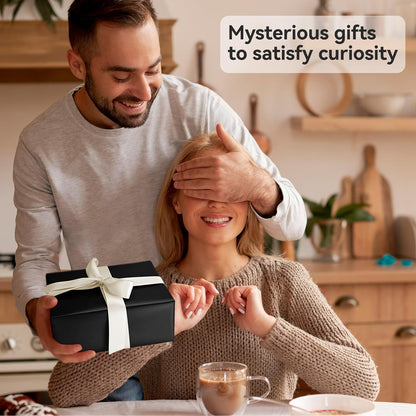 Black Wrapping Paper Roll, Matte Metal Solid Color Wrapping Paper