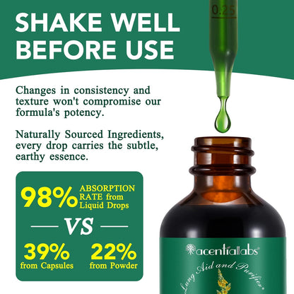 Mullein Drops for Lungs 2 Fl Oz - Mullein Leaf Extract for Lungs with Chlorophyll - Natural Herbal Supplement for Lung Cleanse, Respiratory Support, Boosts Immunity, Digestive Wellness