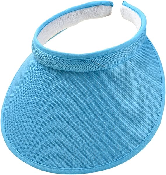 Cloth Covered Slip-On Visor for Women/Men, Adjustable Cap Sports Sun Visors