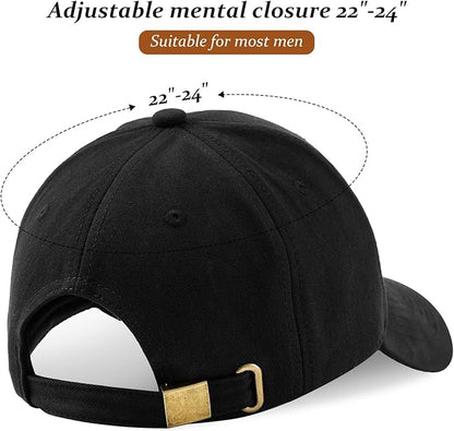 With Body Like This Who Needs Hair -  Faux Leather Patch Hat, Black
