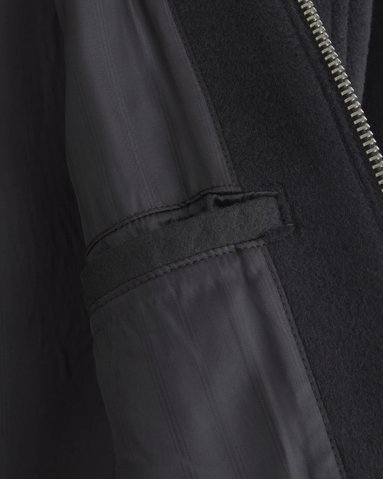 Abercrombie & Fitch Men’s Wool Blend Trucker Jacket Zip Up Relaxed Lined Classic Collar (Medium)