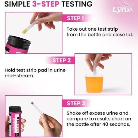 150 Count Leaping Lynx Ketone Urine Test Strips