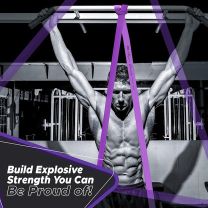 Physix Gear Pull Up Assistance Resistance Extra Heavy Band - Purple (Single)