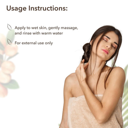 Body Scrub with Organic Argan Oil, 10.6 Fl Oz – Deep Reviving Salt Exfoliating Body Scrub for Women & Men, 99.3% Natural, Vegan, Gentle Hydrating Scrub for Smooth Skin