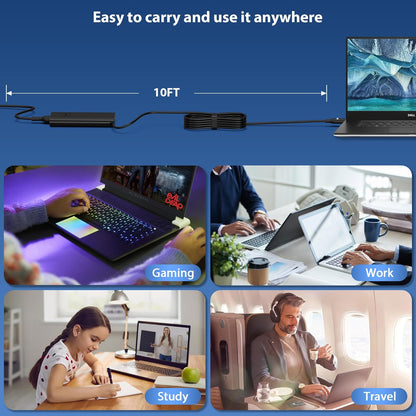 130W 4.5mm Round Tip AC Adapter Laptop Charger