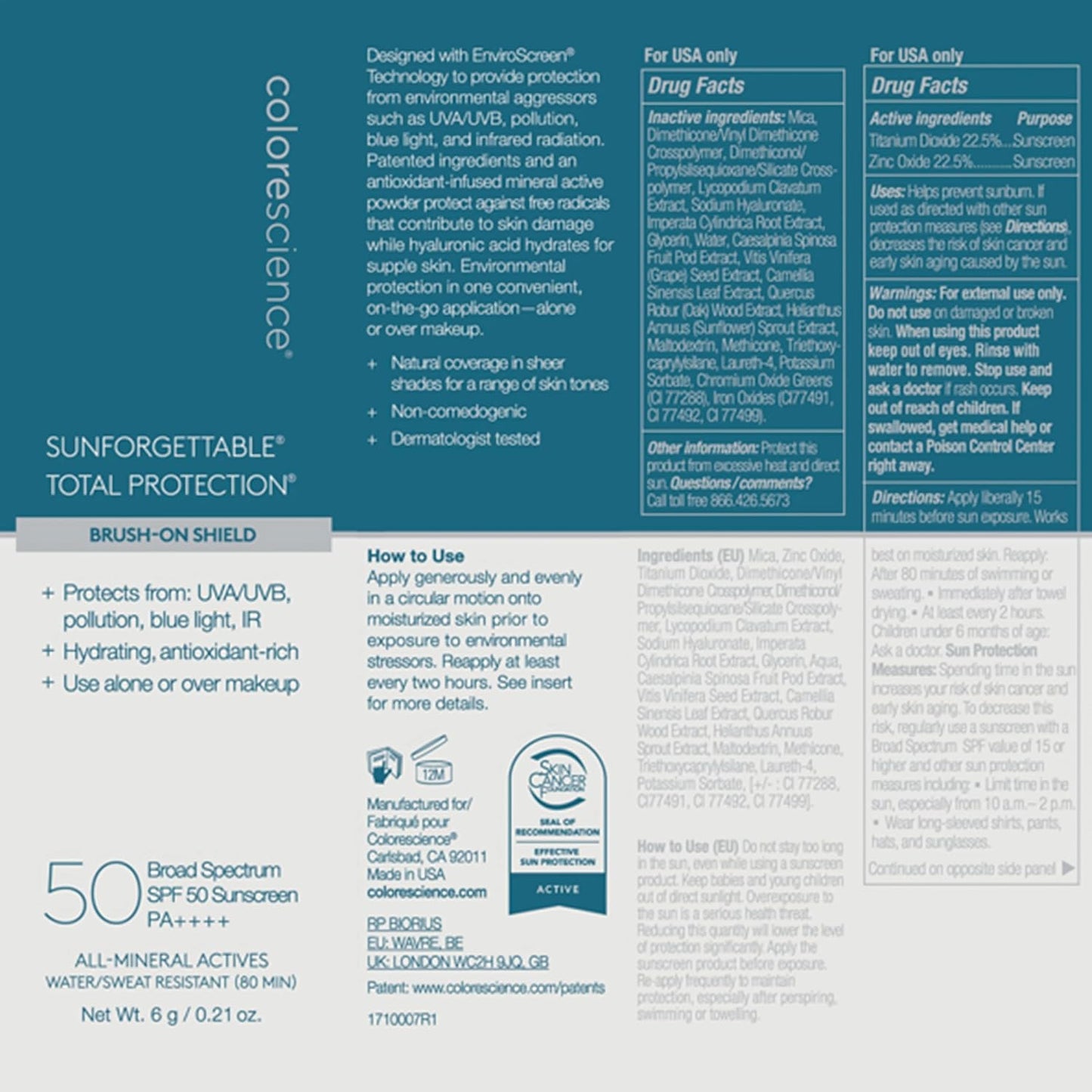 Colorescience Brush-On Sunscreen Mineral Powder for Sensitive Skin (FAIR)