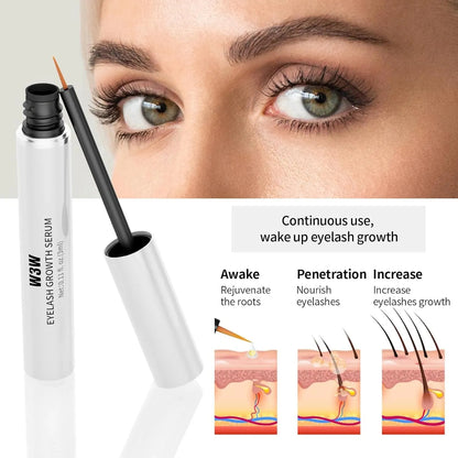 Eyelash Growth Serum Lengthens, thickens and plumps lashes with natural ingredient extracts
