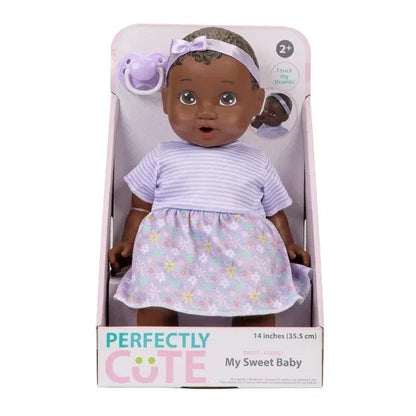 Perfectly Cute My Sweet Baby Girl 14" Baby Doll - Light Brown Hair and Eyes