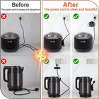 6 Pack, White, Stick-on Cord Organizers for Kitchen Appliances, Office Electronics, Entertainment Center Electronics