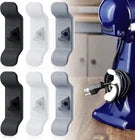 6 Pack, White, Stick-on Cord Organizers for Kitchen Appliances, Office Electronics, Entertainment Center Electronics